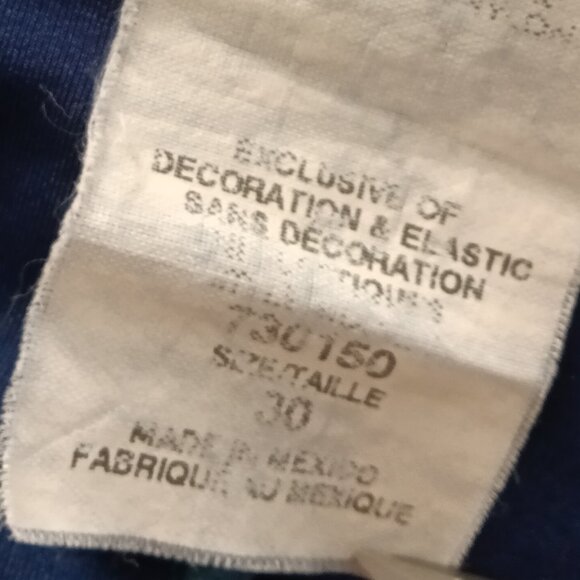 (*) VINTAGE 1" SIDES SPEEDO SWIM BRIEF, SIZE 30", NAVY BLUE - (Pre-owned) - Picture 5 of 8